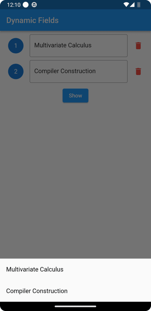 Dynamic Formfields in Flutter. An overview - Flutter Directory