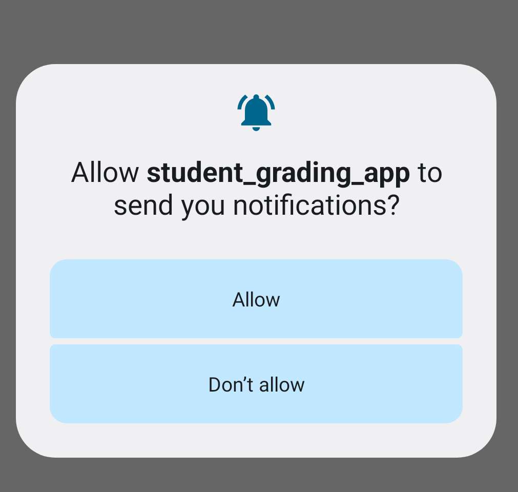 Notification permission